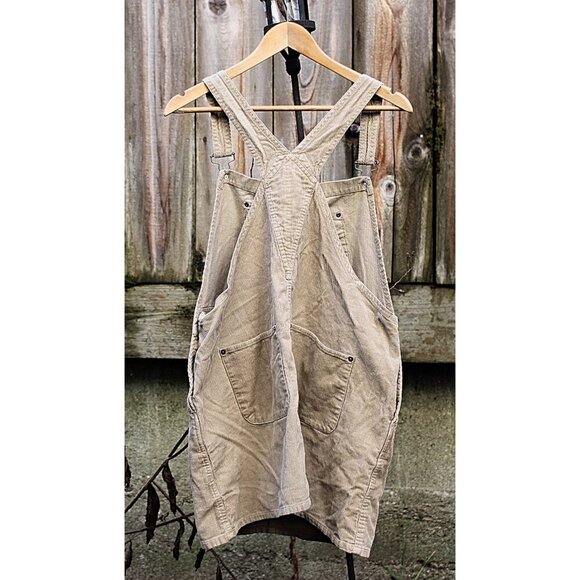 Asos - Bib Style Corduroy Overall Dress in color Oat (Beige) - sz 10 - Picture 2 of 10